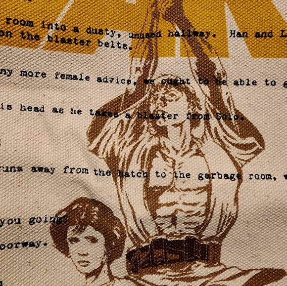 Star Wars Luke And Princess Leia Canvas Tote Bag - Picture 12 of 14